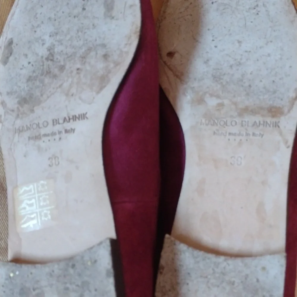 Manolo Blahnik Flat Brogues 38 Host Pick! - Picture 7 of 11